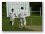 The Accies batsmen having some fun.